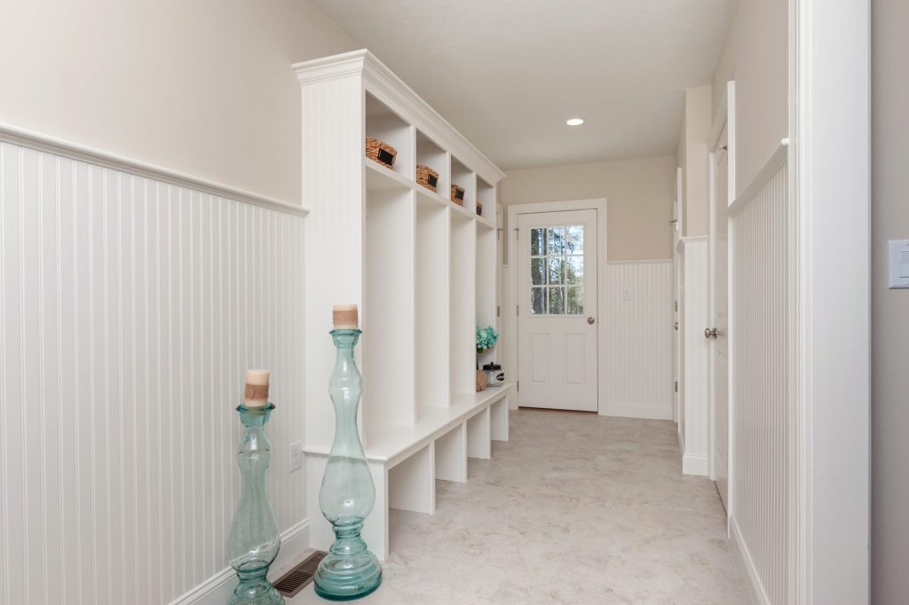 Designed with families in mind, we designed this mudroom to serve a function while still looking beautiful.